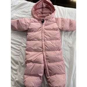 Baby Gap Primaloft Snowsuit 18-24 Months Coldcontrol Ultra Max‎ Pink Puffer